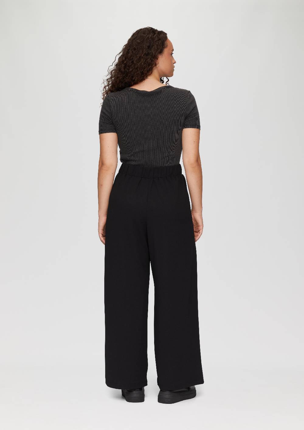 s.Oliver Crêpe-Hose im Relaxed Fit mit Wide Leg Sonderangebot