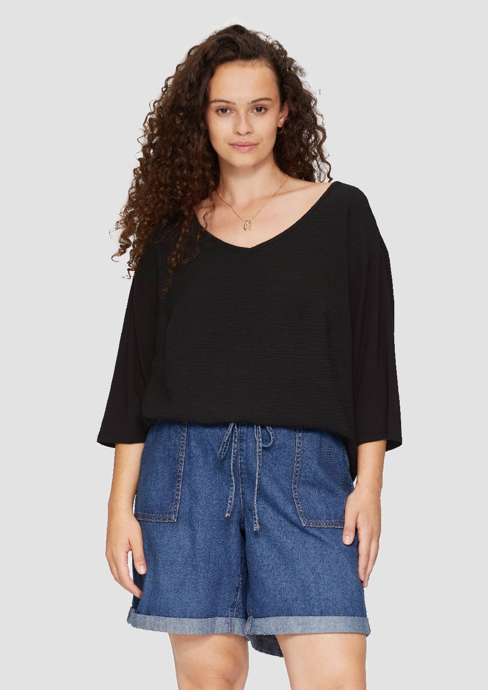 s.Oliver Shirt im Fabricmix und Loose Fit Versandkostenfrei
