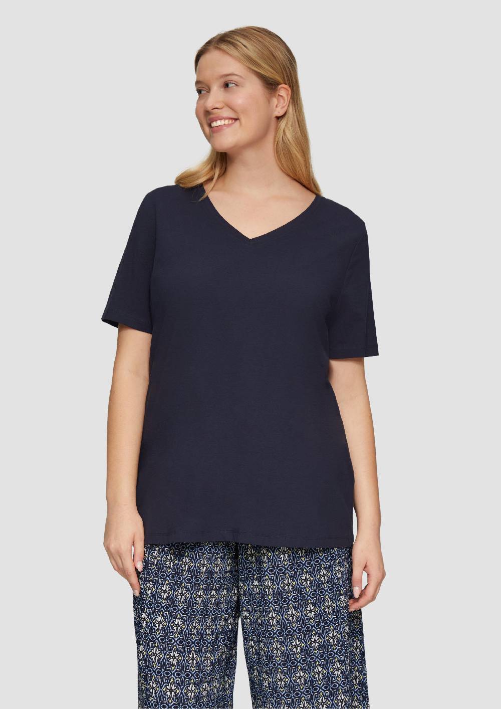 s.Oliver T-Shirt mit V-Ausschnitt Begrenztes Angebot