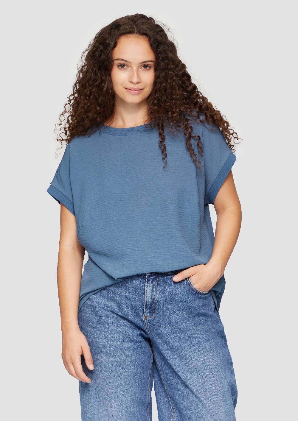 s.Oliver Materialmix-T-Shirt im Loose Fit Online Shopping