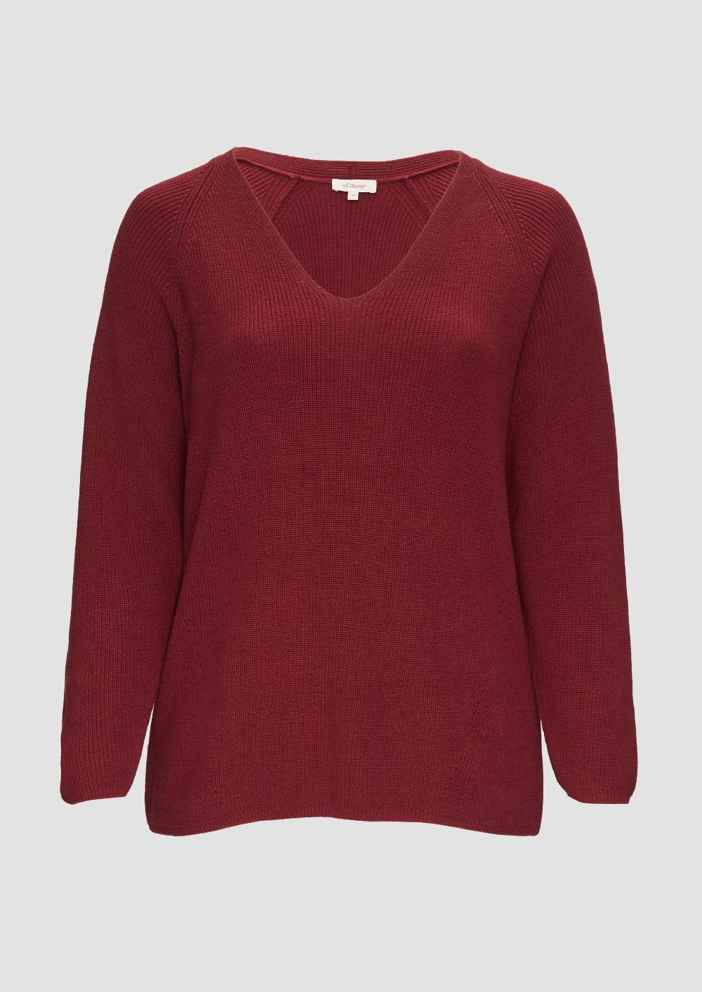 s.Oliver Strickpullover mit V-Ausschnitt im Loose Fit Black Friday