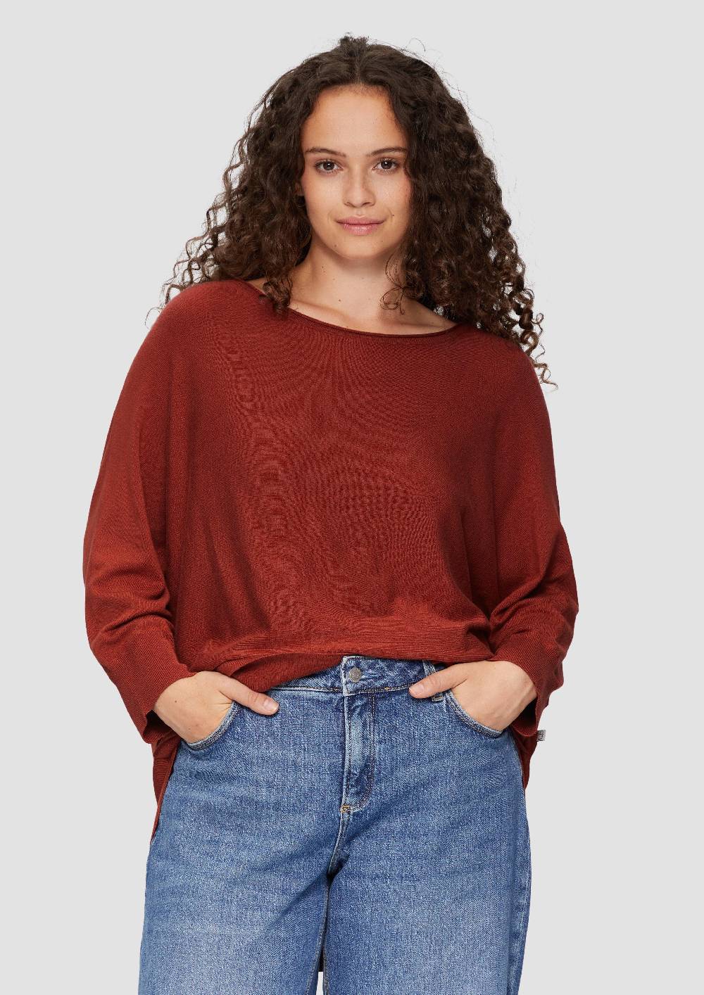 s.Oliver Viskosemix-Pullover mit Fledermausärmeln Weihnachtsangebot