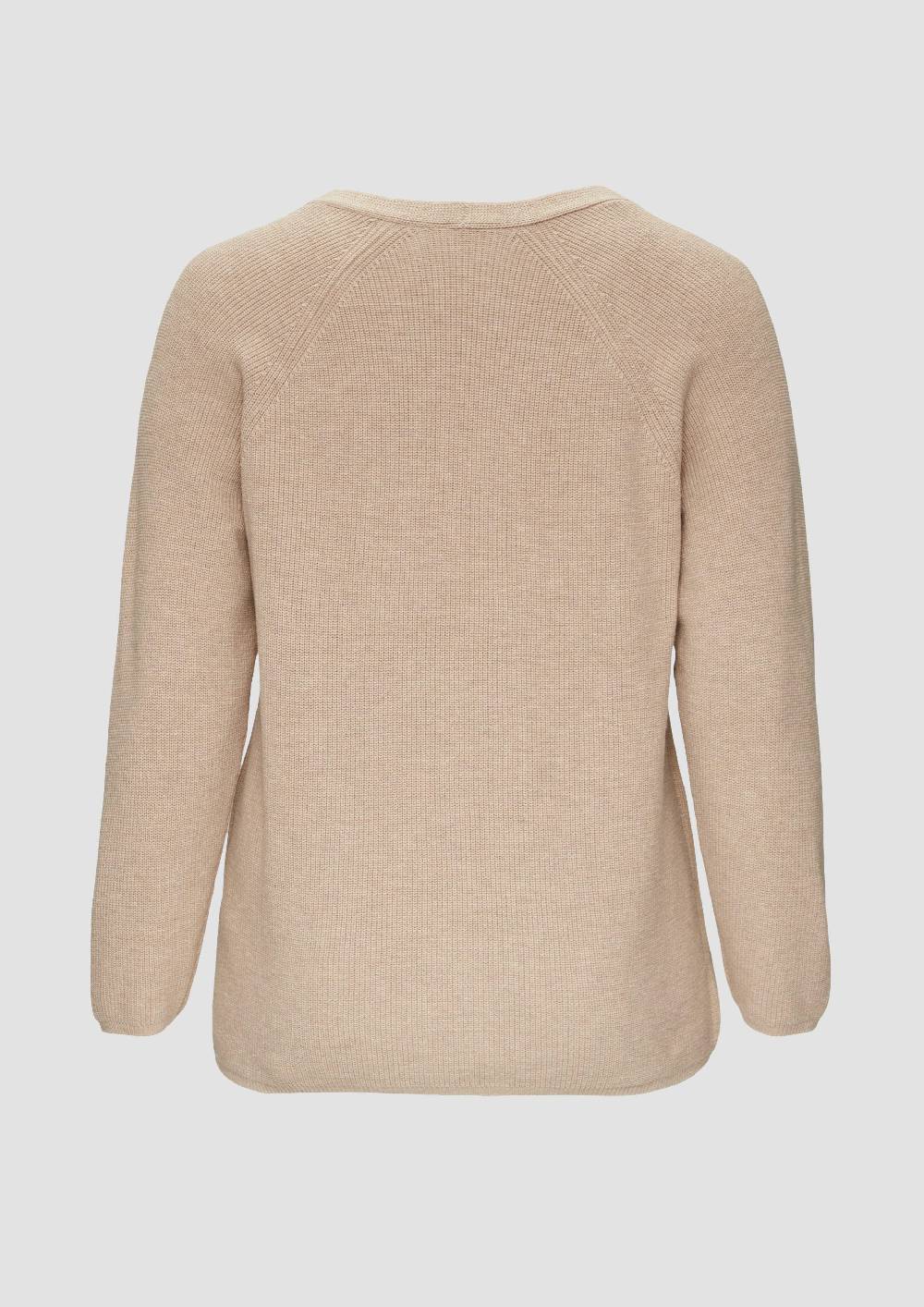 s.Oliver Strickpullover mit V-Ausschnitt im Loose Fit Online Outlet