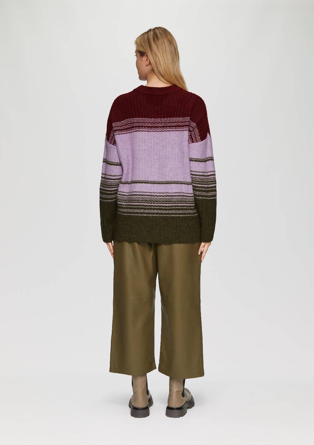 s.Oliver Gestreifter Strickpullover im Relaxed Fit Zeitlich begrenztes Angebot