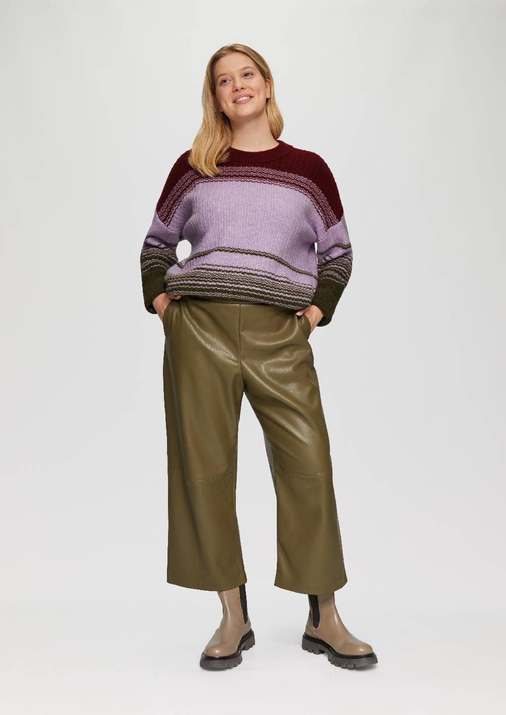 s.Oliver Gestreifter Strickpullover im Relaxed Fit Zeitlich begrenztes Angebot