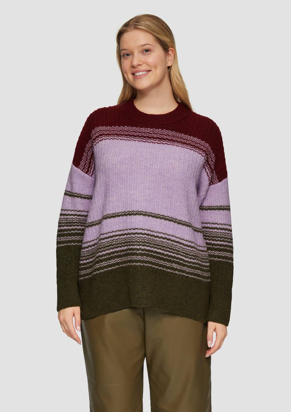 s.Oliver Gestreifter Strickpullover im Relaxed Fit Zeitlich begrenztes Angebot