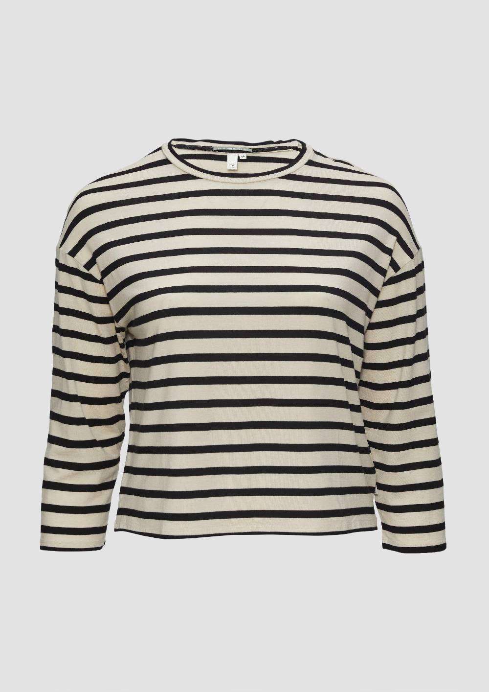 s.Oliver Cropped Langarmshirt aus Lyocellmix Exklusive Angebote