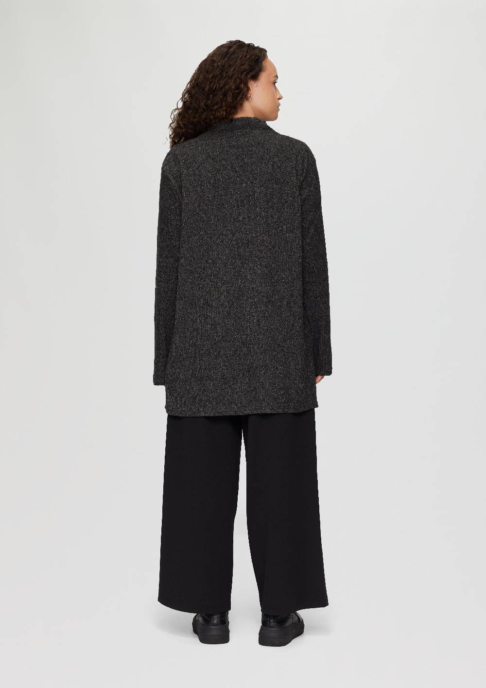s.Oliver Gerippter Long-Cardigan in melierter Optik Bestseller