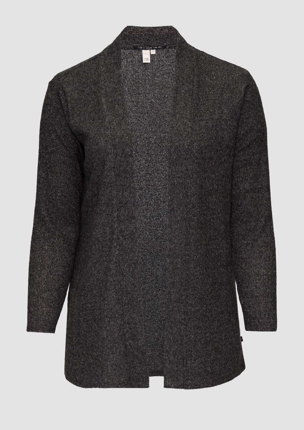 s.Oliver Gerippter Long-Cardigan in melierter Optik Bestseller