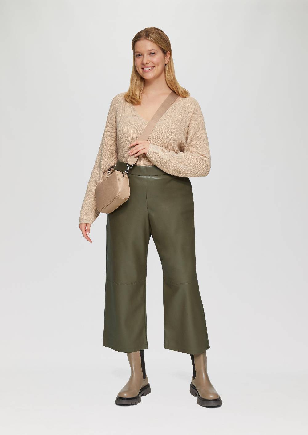 s.Oliver Culotte aus Lederimitat mit Nahtdetails Kauf eins, bekomm eins gratis