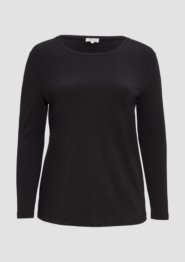 s.Oliver Longsleeve aus Baumwollstretch Riesige Ersparnisse