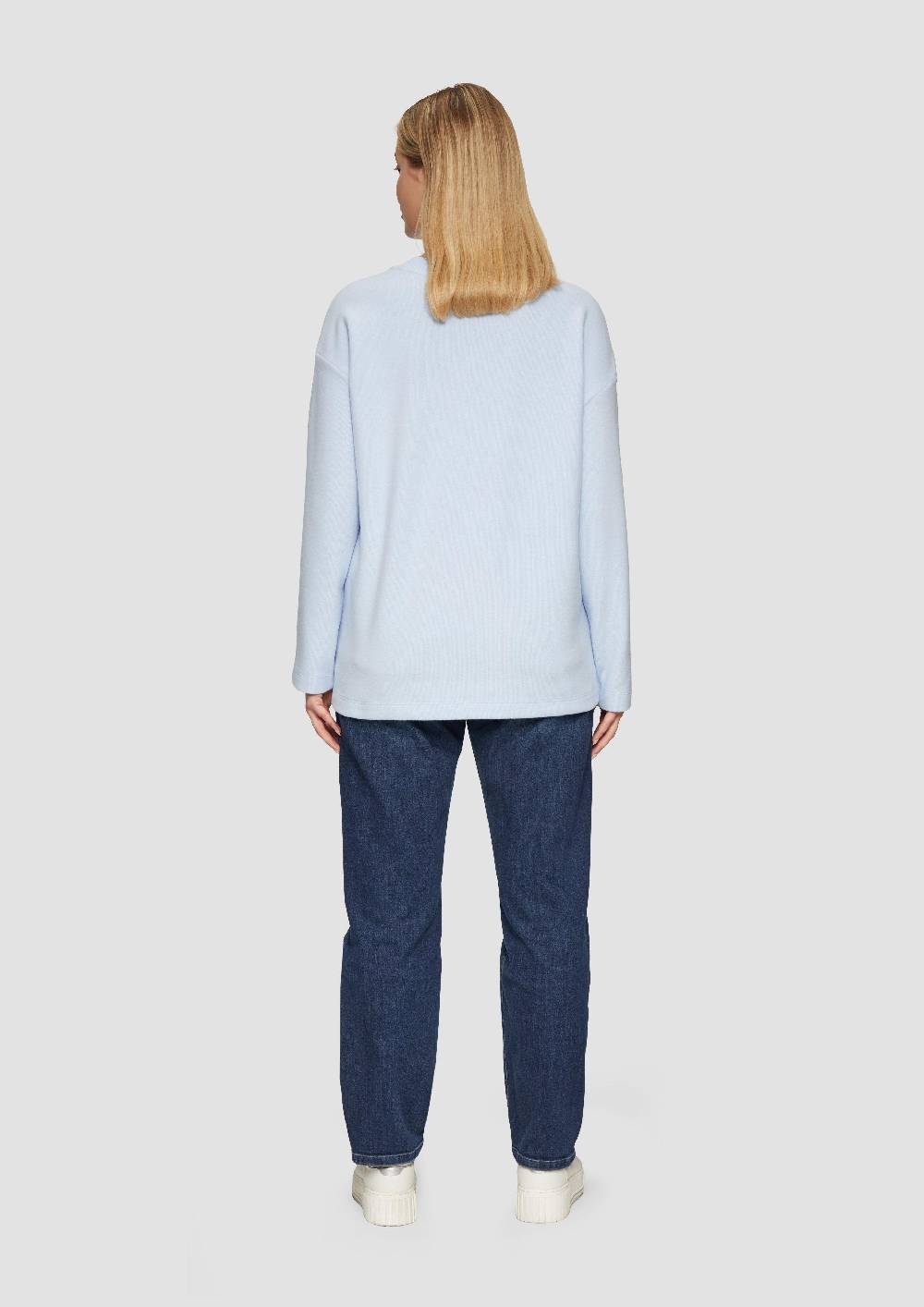 s.Oliver Weiches Sweatshirt mit überschnittenen Schultern Super Sparpreis