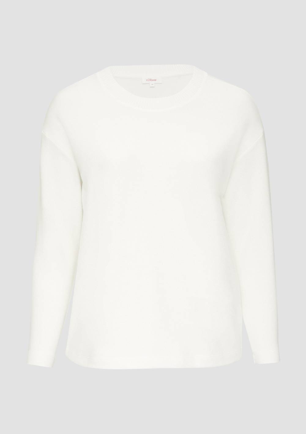 s.Oliver Weiches Sweatshirt mit überschnittenen Schultern Wochenangebot