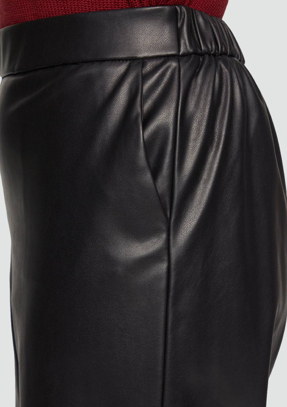 s.Oliver Culotte aus Lederimitat mit Nahtdetails Kostenlose Rückgabe