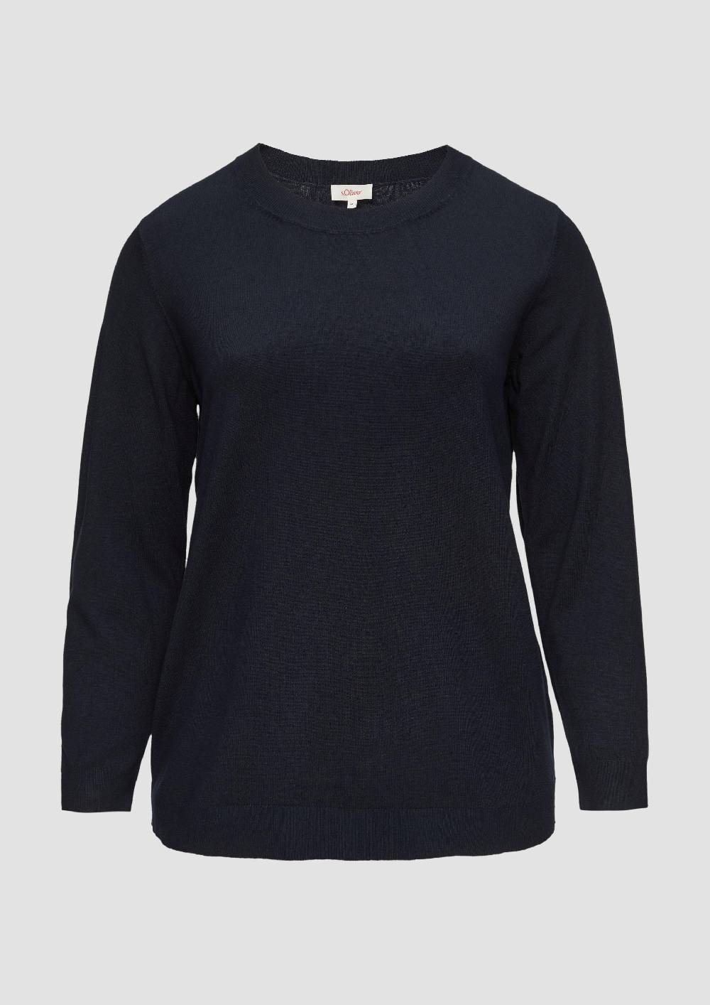 s.Oliver Strickpullover mit Rundhalsausschnitt Bis zu 50% Rabatt