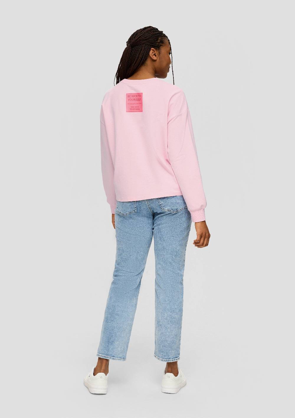 s.Oliver Sweatshirt im Boxy Cut mit Rückenprint Nur für heute