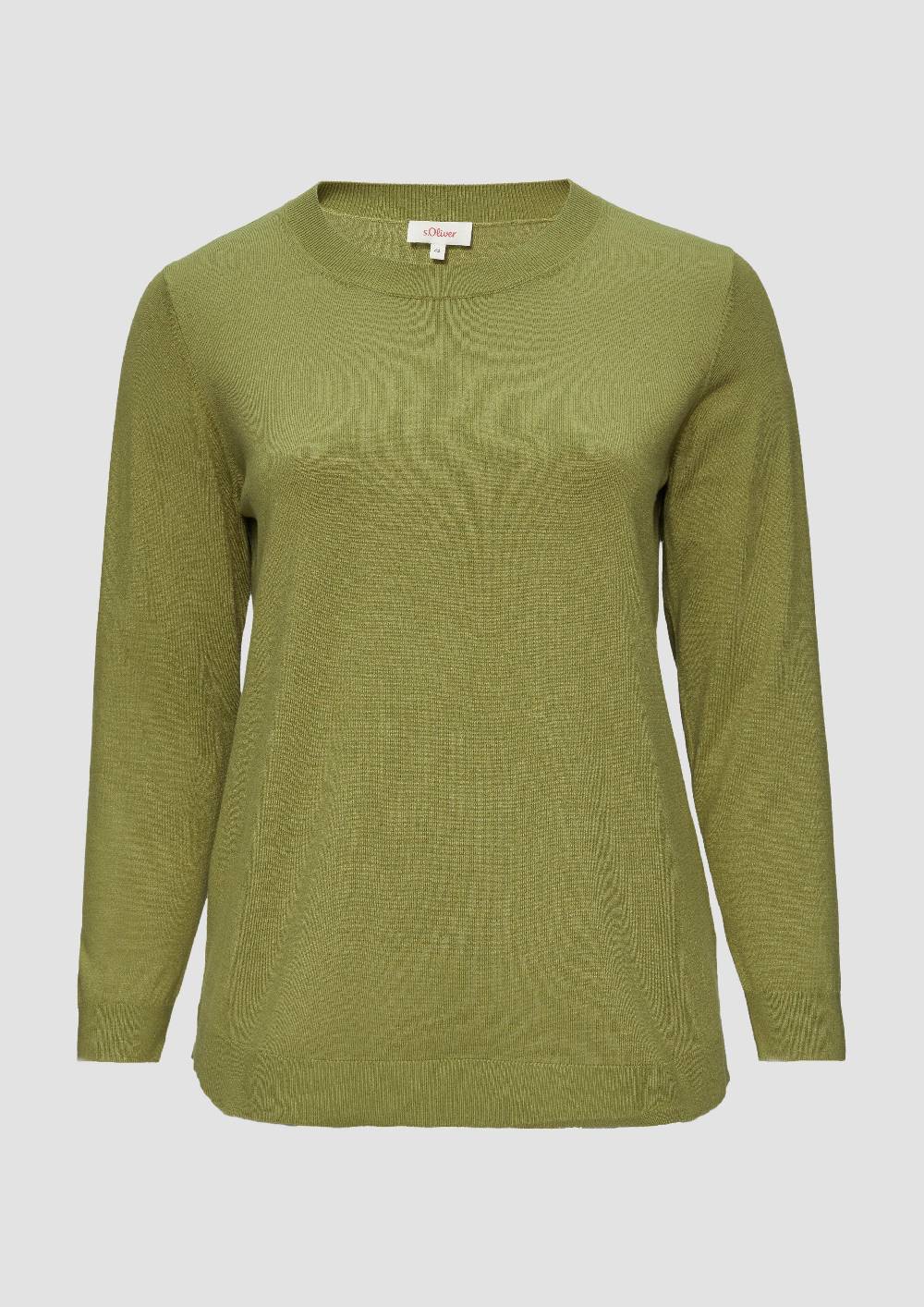 s.Oliver Strickpullover mit Rundhalsausschnitt Bis zu 55% Rabatt