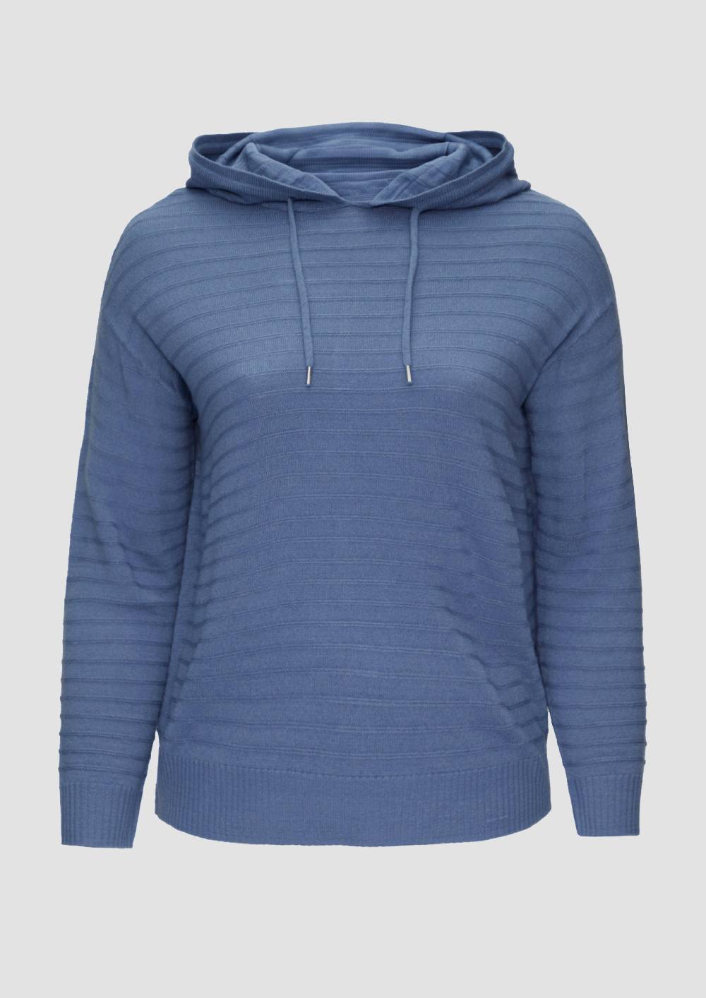 s.Oliver Strukturierter Strickpullover mit Kapuze Nur noch ein Tag übrig