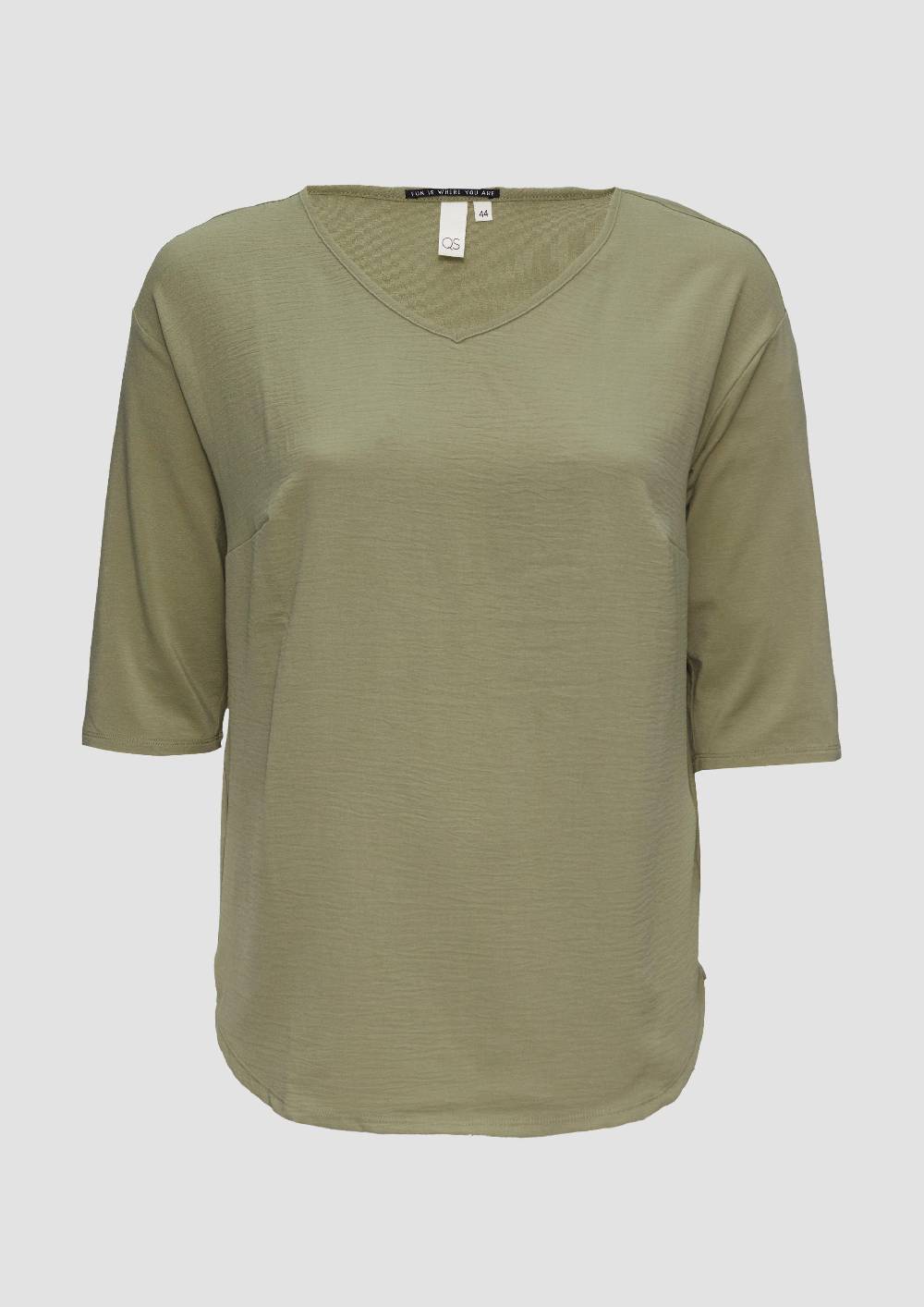s.Oliver Shirt im Fabricmix und Loose Fit Super Rabatt