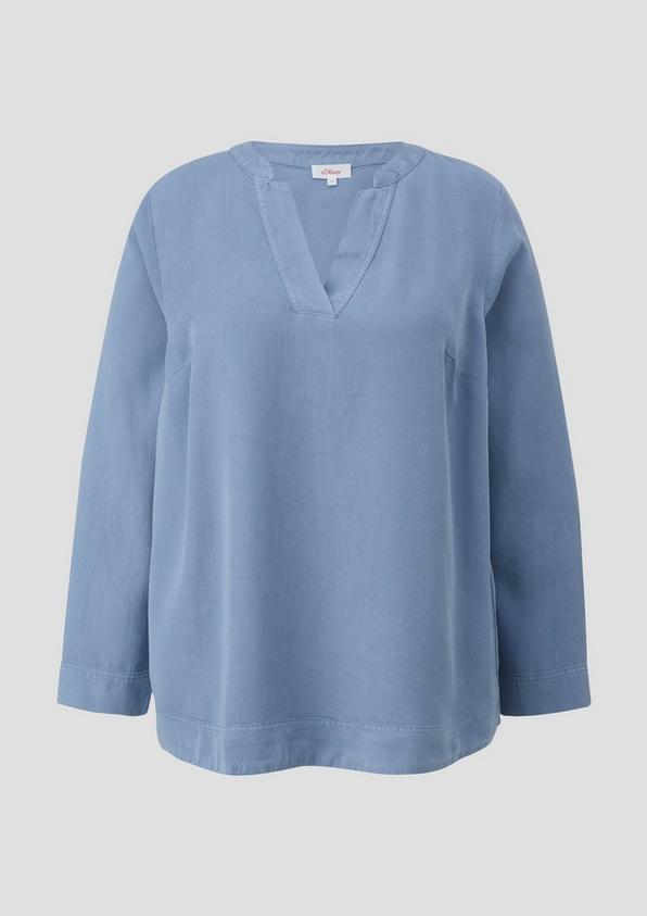 s.Oliver Lyocellbluse mit Tunika-Ausschnitt 50% Rabatt mit kostenlosem Versand