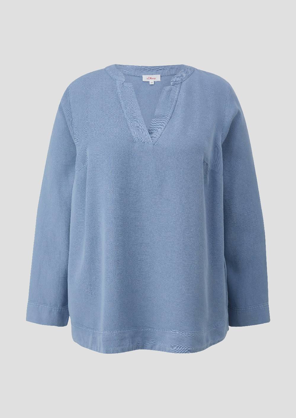 s.Oliver Lyocellbluse mit Tunika-Ausschnitt 50% Rabatt mit kostenlosem Versand