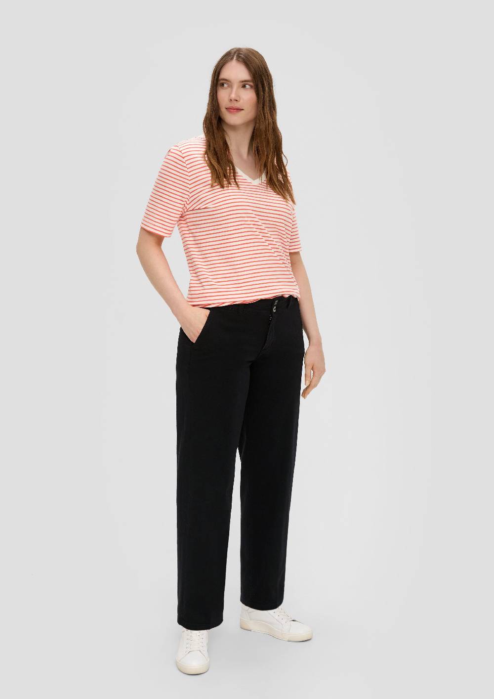 s.Oliver Jeans / Wide Leg / Mid Rise Kostenloser Versand international