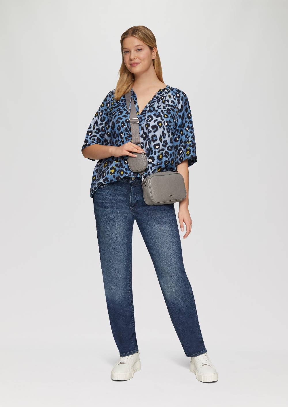 s.Oliver Bluse aus strukturierter Viskose Black Friday Preise