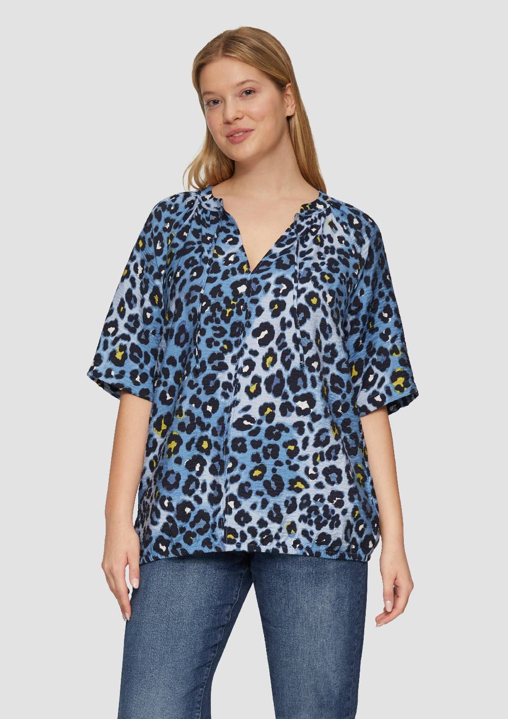 s.Oliver Bluse aus strukturierter Viskose Black Friday Preise