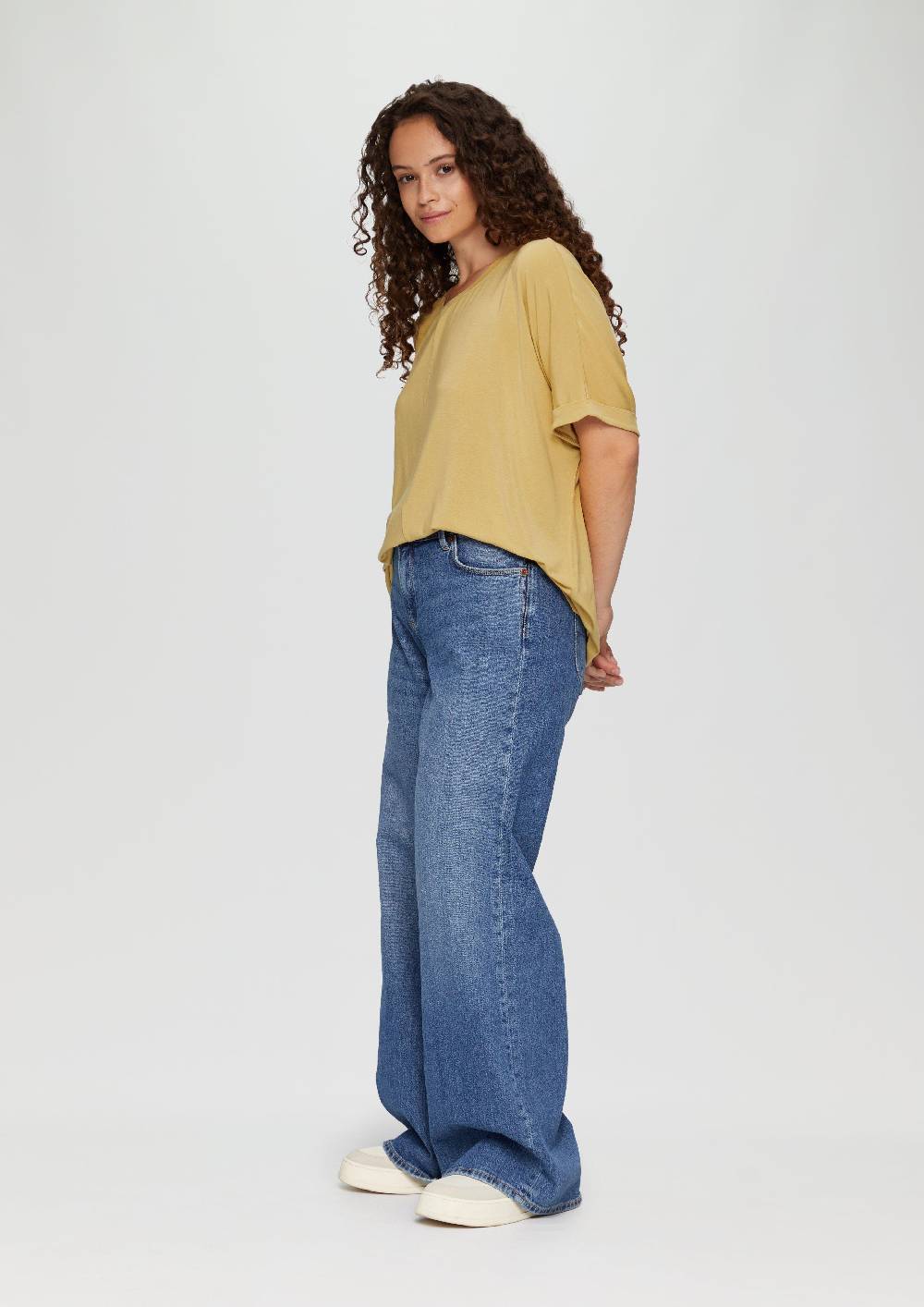 s.Oliver Loose-Fit-Shirt im Lyocellmix Verkauf