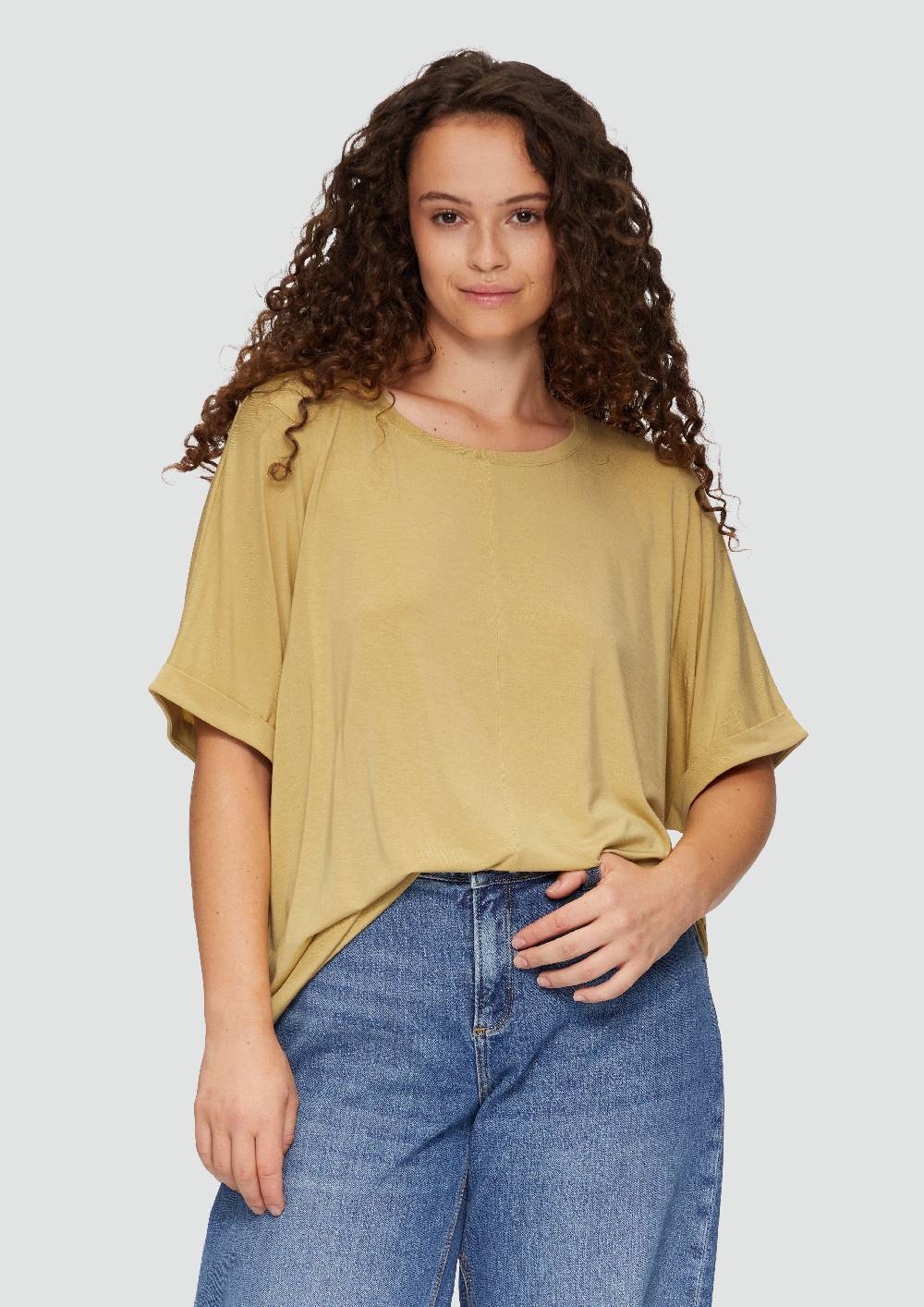 s.Oliver Loose-Fit-Shirt im Lyocellmix Verkauf