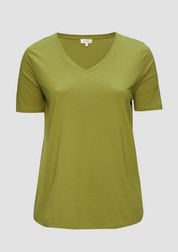 s.Oliver T-Shirt mit V-Ausschnitt Schlussverkauf