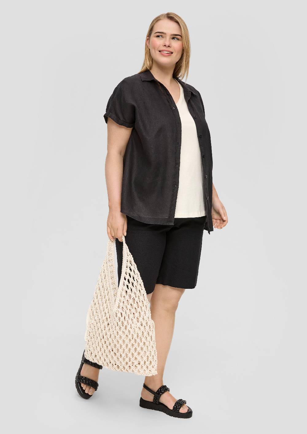 s.Oliver Shorts aus Leinenmix Fabrik Onlineshop