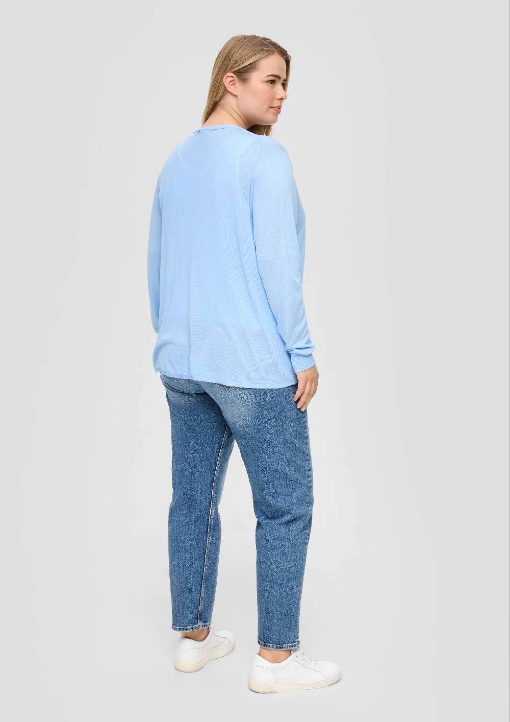 s.Oliver Strickjacke aus Viskose-Stretch mit Rippbündchen Fabrikpreis