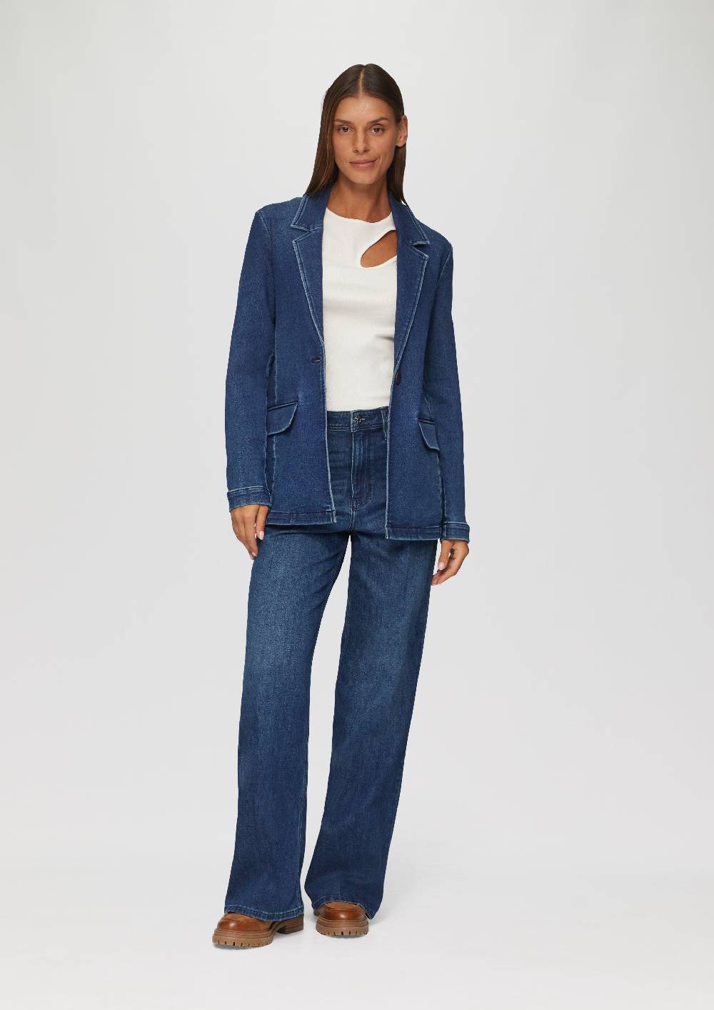 s.Oliver Jeans Suri / Regular Fit / High Rise / Wide Leg Sonderangebot