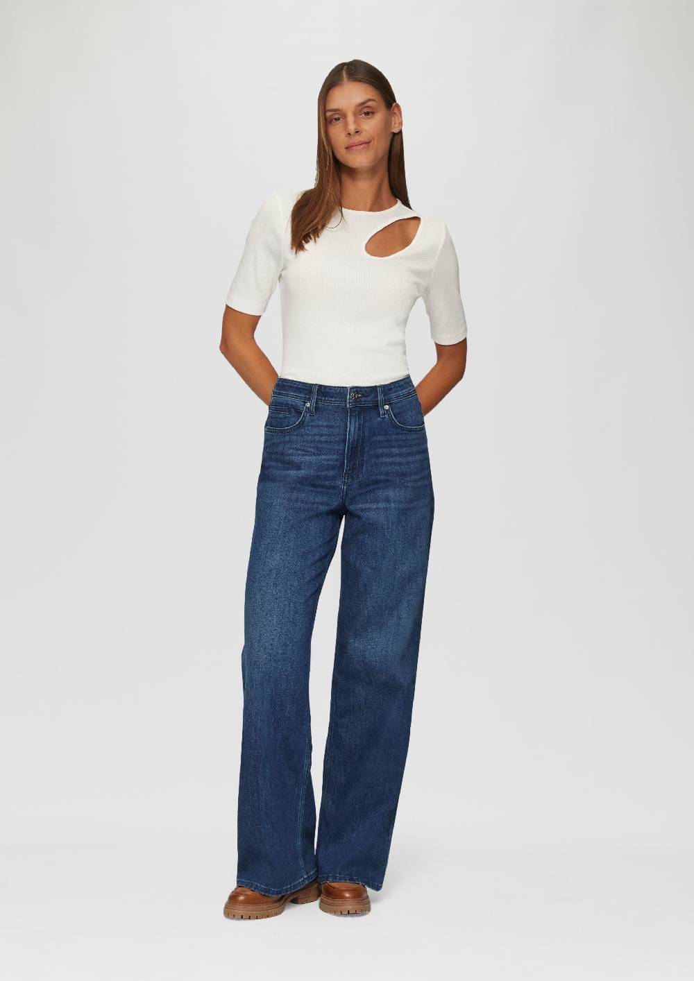 s.Oliver Jeans Suri / Regular Fit / High Rise / Wide Leg Sonderangebot
