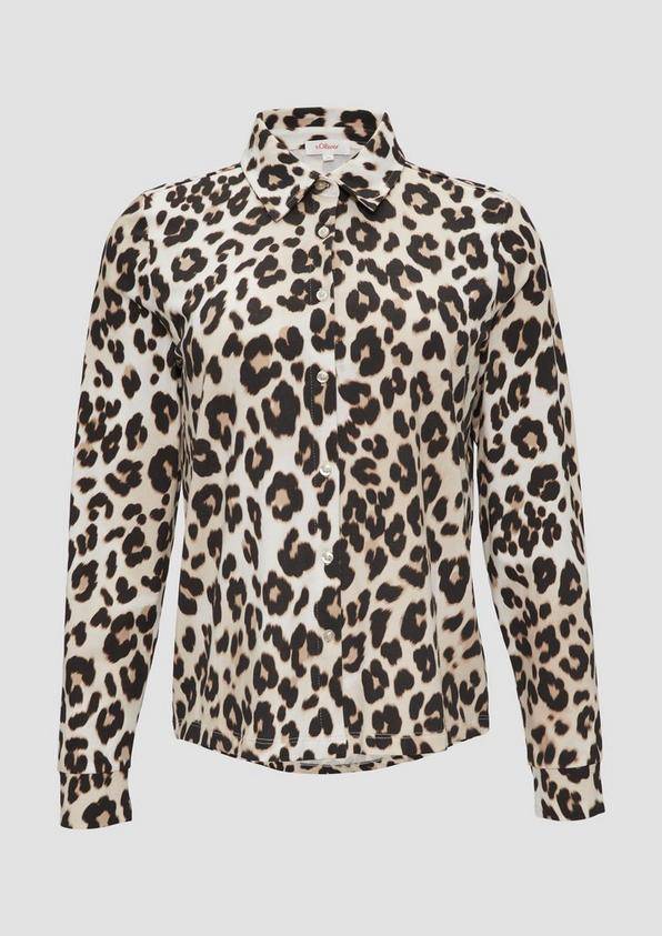 s.Oliver Hemdbluse aus Jersey Günstig kaufen
