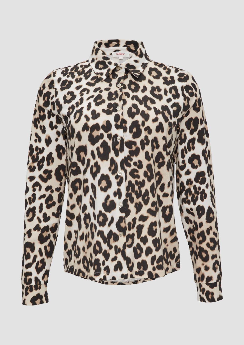 s.Oliver Hemdbluse aus Jersey Günstig kaufen