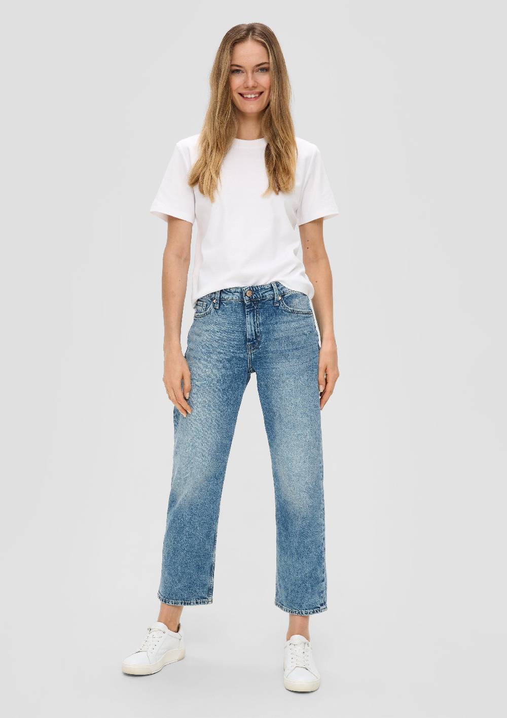 s.Oliver Jeans Karolin / Regular Fit / Mid Rise / Straight Leg Online Shopping
