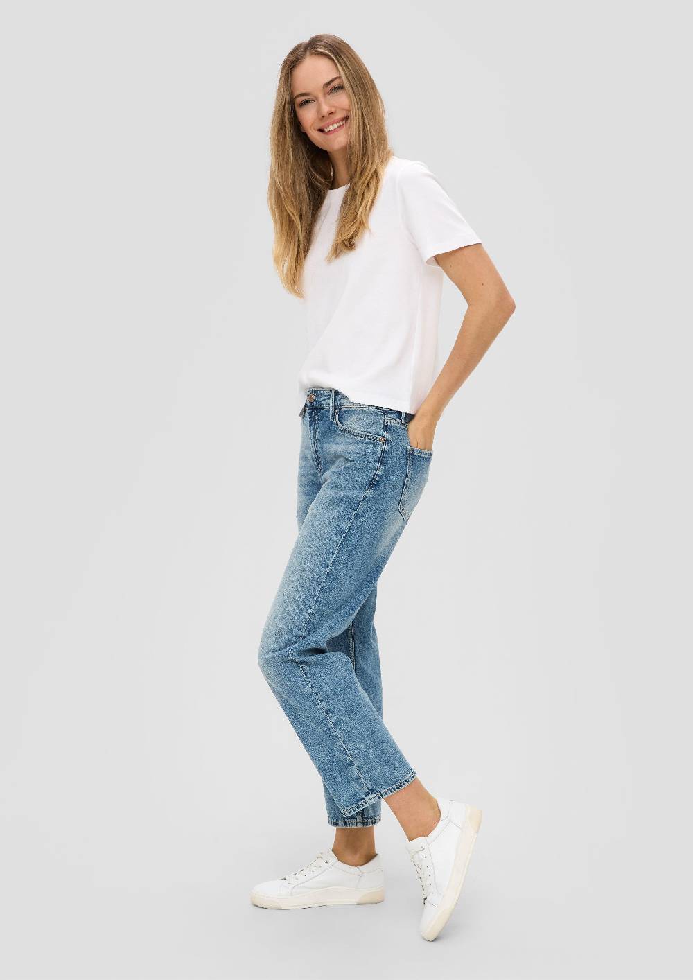s.Oliver Jeans Karolin / Regular Fit / Mid Rise / Straight Leg Online Shopping