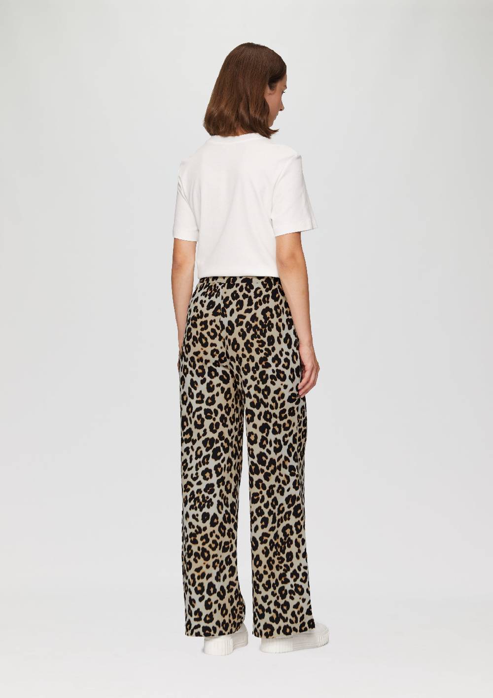 s.Oliver Hose mit Wide Leg aus strukturiertem Jersey Exklusivangebot