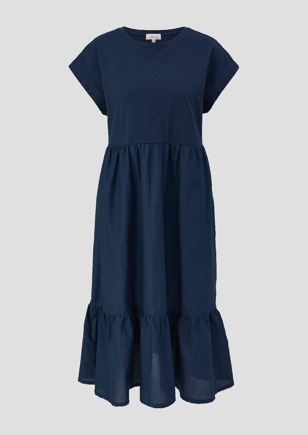 s.Oliver Luftiges Baumwollkleid im Fabricmix und Relaxed Fit Osterangebot