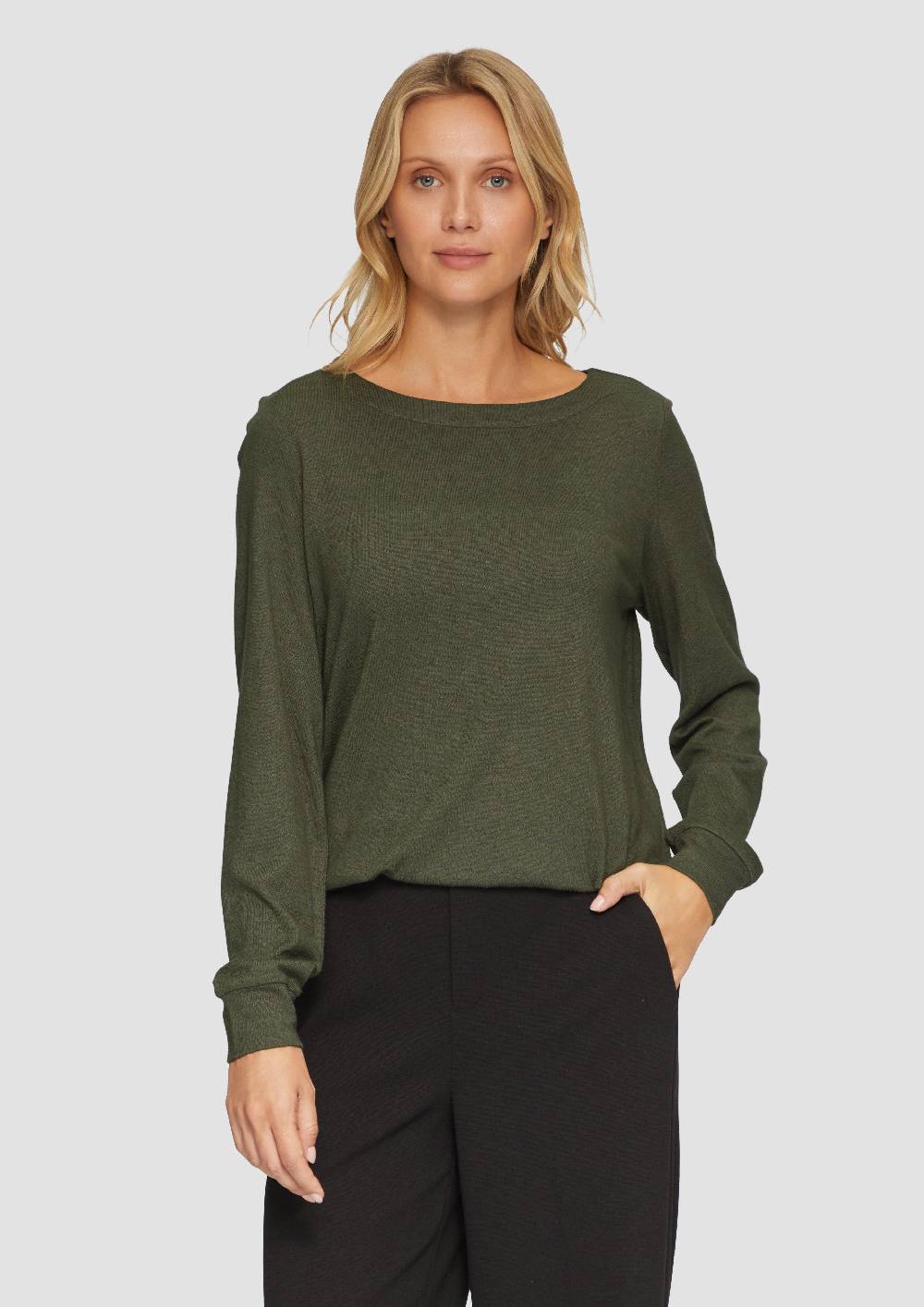s.Oliver Weicher Longsleeve aus Jerseystrick Blitzangebot