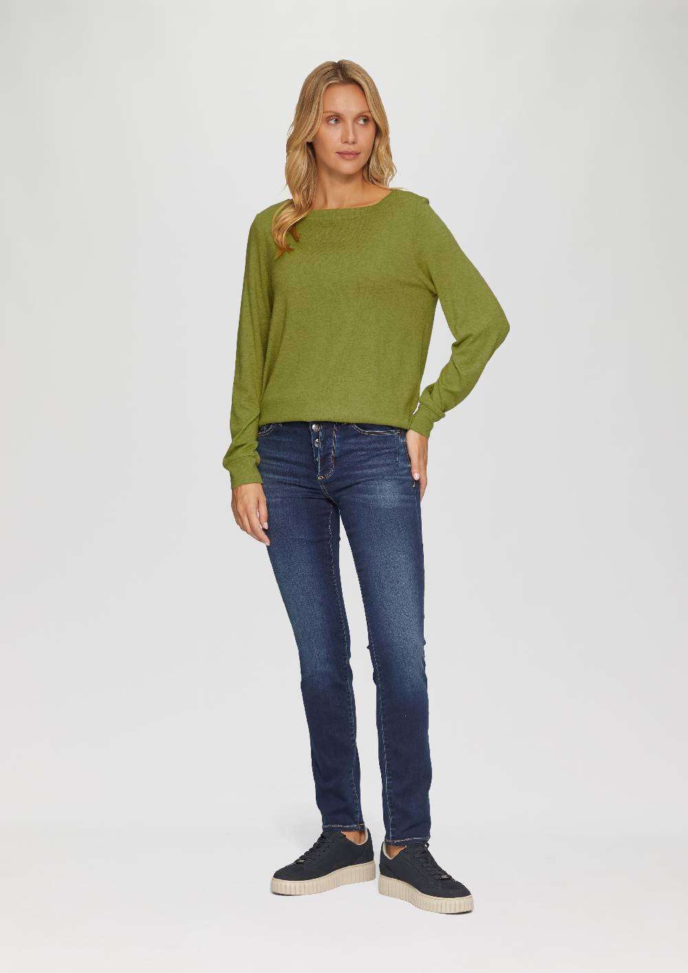s.Oliver Weicher Longsleeve aus Jerseystrick Große Rabatte