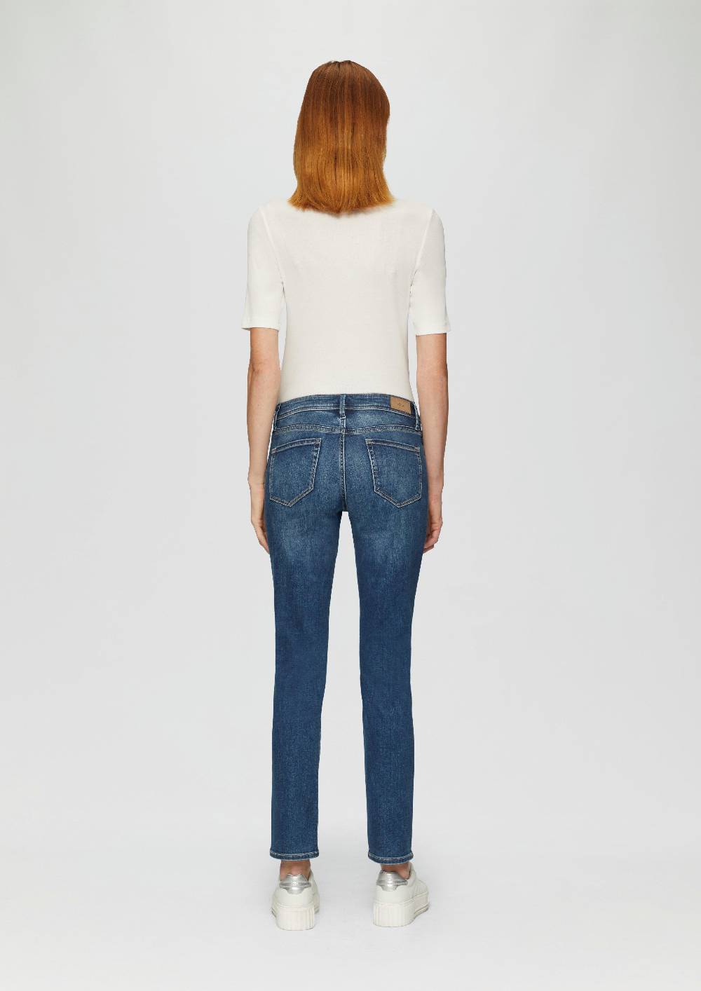 s.Oliver Jeans Betsy / Slim Fit / Mid Rise / Slim Leg / mit Zipp-Detail Kauf eins, bekomm eins gratis