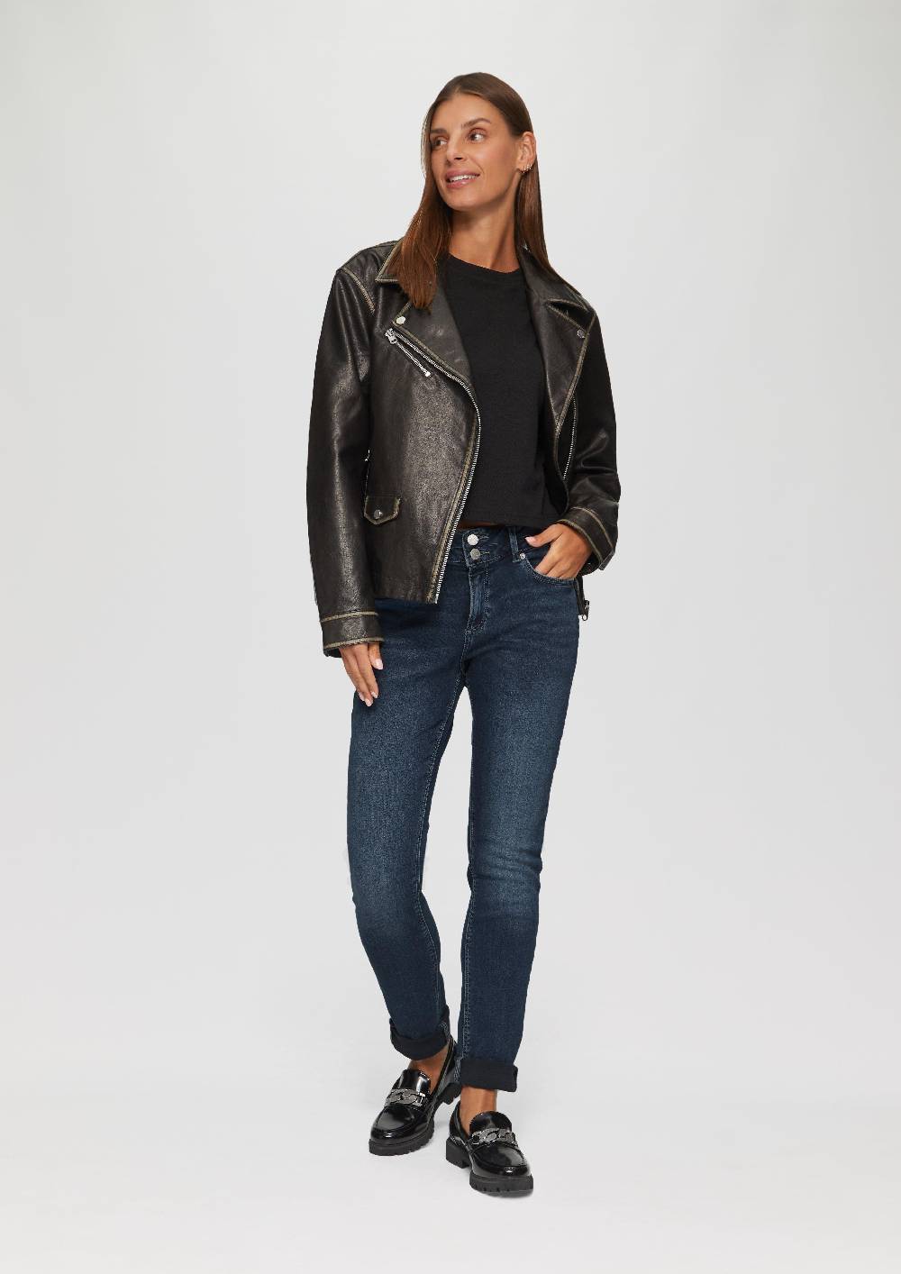 s.Oliver Jeans Catie / Slim Fit / Mid Rise / Slim Leg Kostenlose Rückgabe