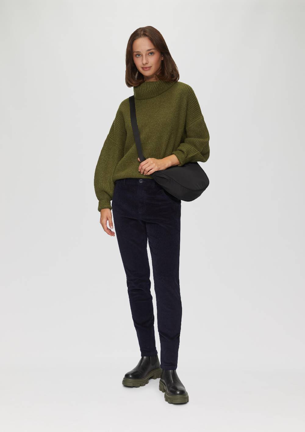 s.Oliver Oversized Rollkragenpullover mit weiten Ärmeln Begrenzte Freigabe