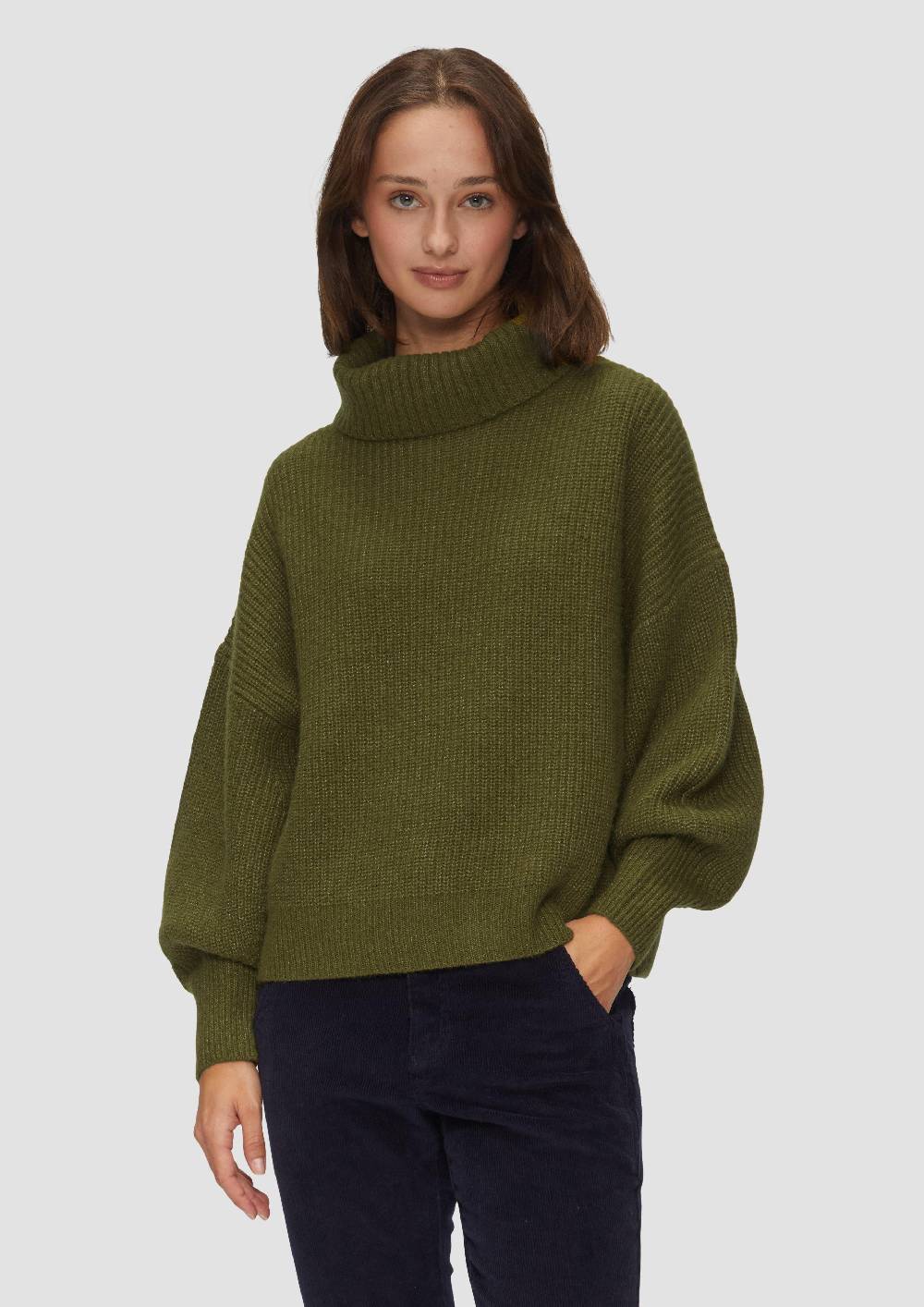 s.Oliver Oversized Rollkragenpullover mit weiten Ärmeln Begrenzte Freigabe