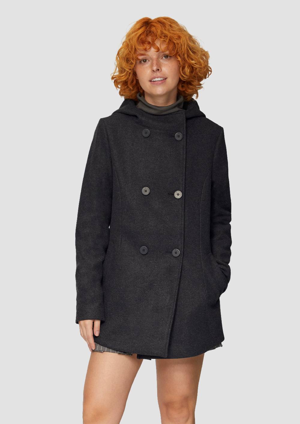 s.Oliver Jacke mit Kapuze in Wolloptik JETZT KAUFEN