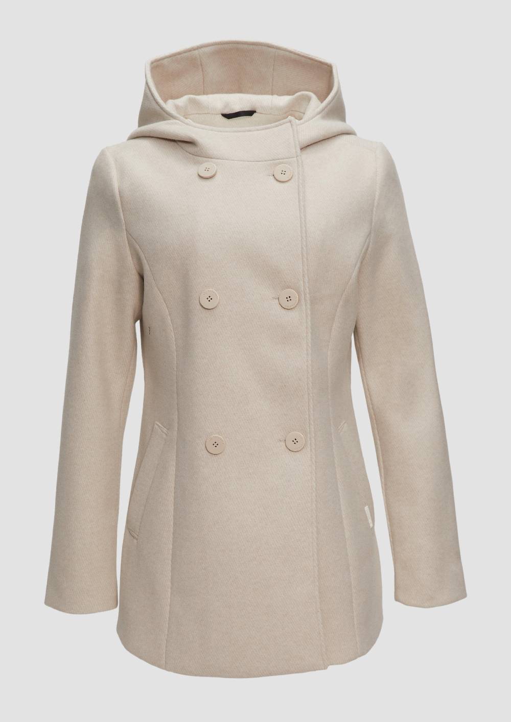 s.Oliver Jacke mit Kapuze in Wolloptik Neueste Stile