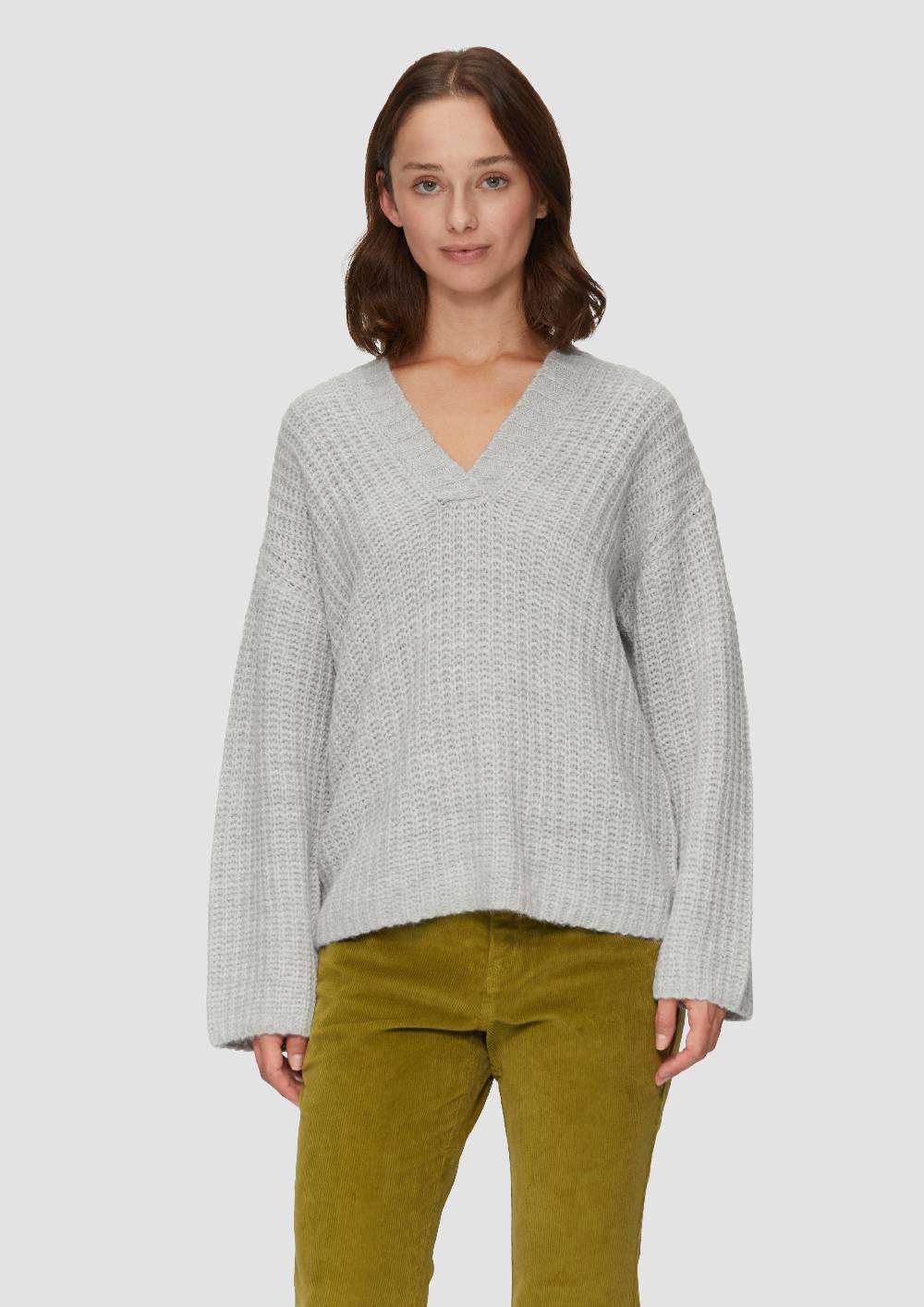 s.Oliver Leichter Wollpullover im Relaxed Fit Letzter Tag
